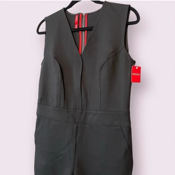 NWT SPANX The Perfect Jumpsuit, Size Medium, Classis Black Color - Picture 4 of 8